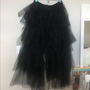 Black tulle bcbg skirt